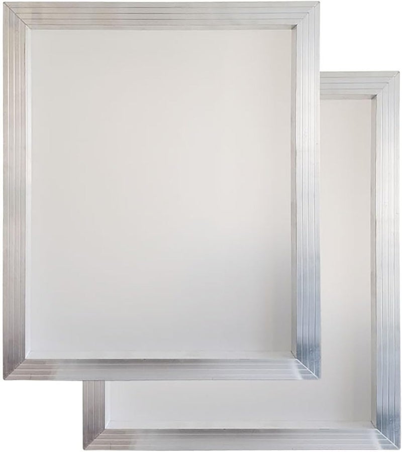 YLZ Aluminum Silk Screen Printing Screens 16 x 20 Inch Frame-110 White Mesh (2 PC) - Image 1